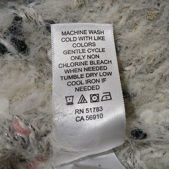 Maurices Medium Multicolor Long-Sleeved Sweater Metallic Thread Easy Care - Picture 12 of 13